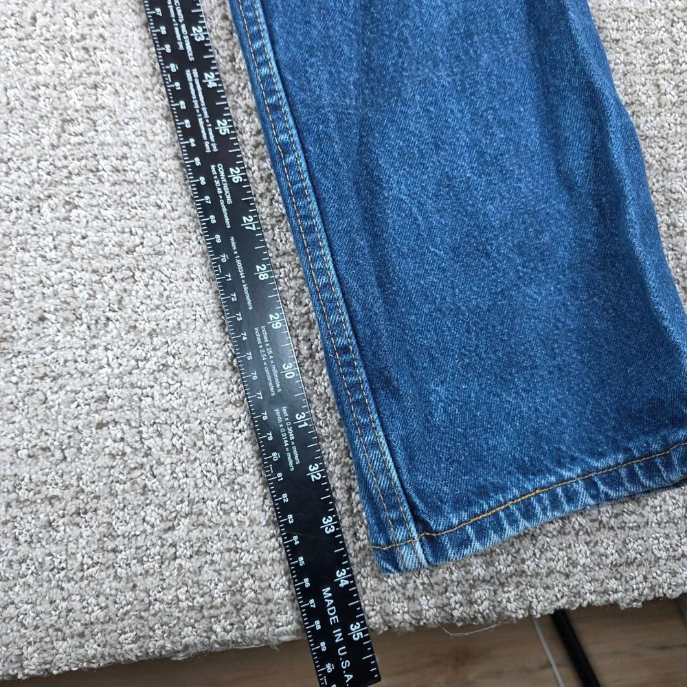 Vintage Levis 505 Regular Fit Straight Leg Jeans Mens 34x34 Made in USA Blue